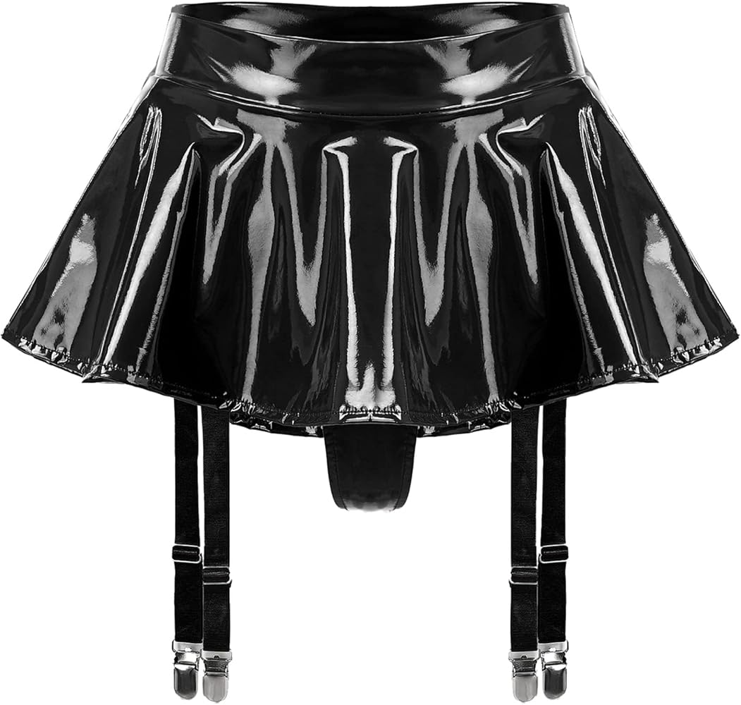 Amazon.com: Loloda Women's High Waist Pleated Mini Skirt Garter